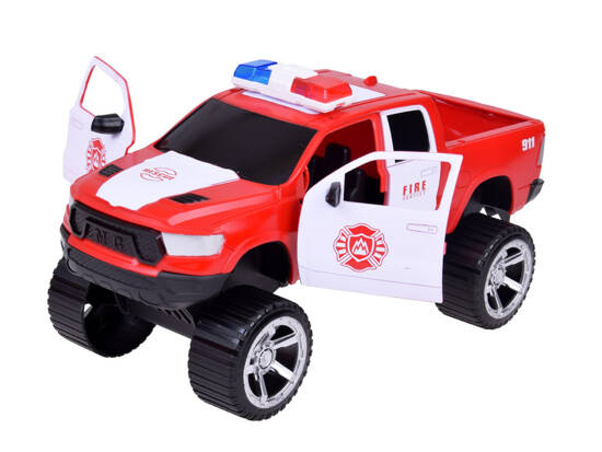 Large set Fire trucks with sound + Fire brigade helmet ZA5146