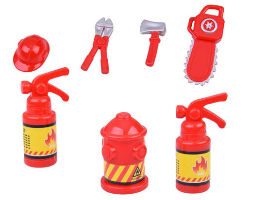 Large set Fire trucks with sound + Fire brigade helmet ZA5146