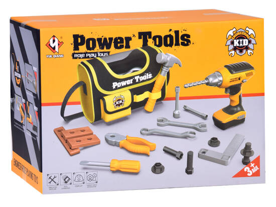 Large tool set + bag battery-powered screwdriver for children ZA5342