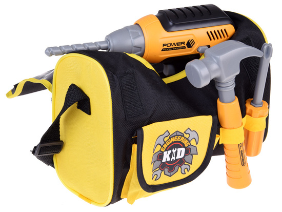 Large tool set + bag battery-powered screwdriver for children ZA5342