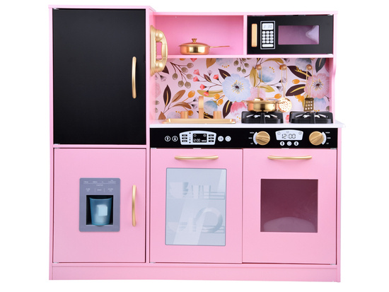 Large wooden kitchen for children retro fridge oven ice maker ZA5268