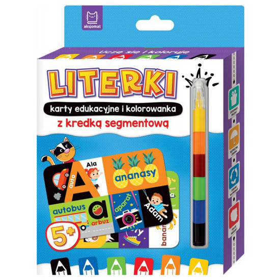 Letters educational cards and coloring book 5+ KS0800