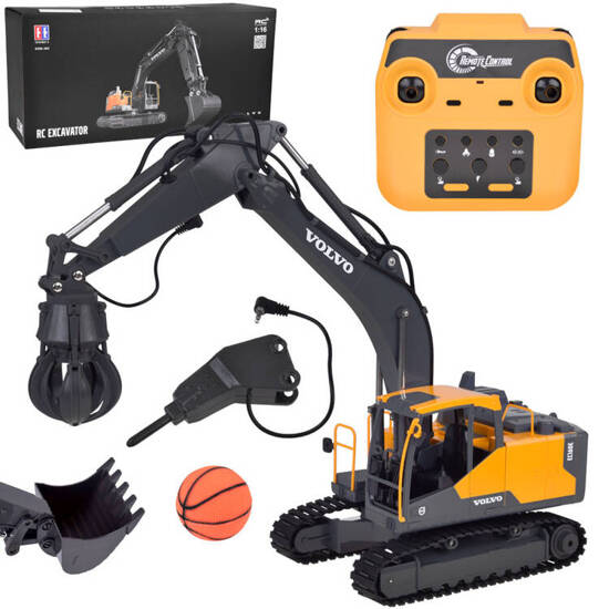 Licensed VOLVO Excavator 1:16 Remote Controlled Many Functions RC0668