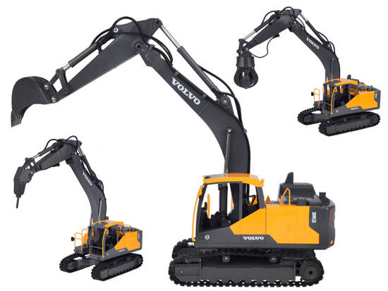 Licensed VOLVO Excavator 1:16 Remote Controlled Many Functions RC0668