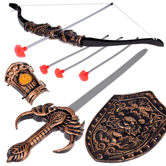 Little Knight Attributes Set Sword Bow Shield ZA5291