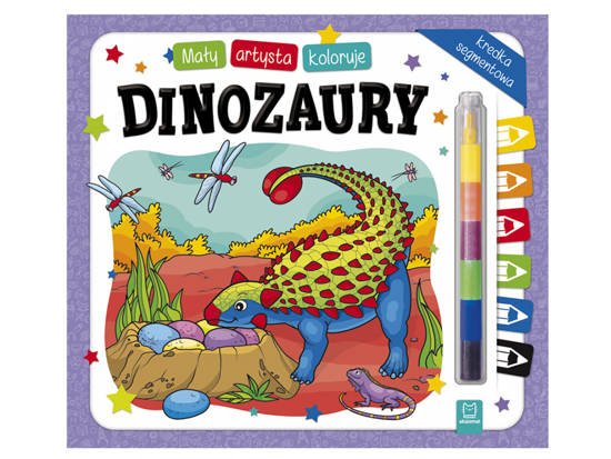 Little artist colors dinosaurs + KS0263 segment crayon