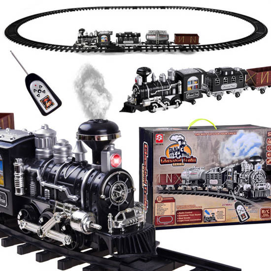 Locomotive train with remote control cars RC0612