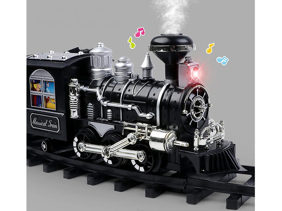 Locomotive train with remote control cars RC0612