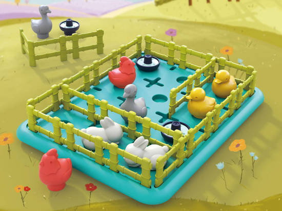 Logical and educational game Happy farm GR0597