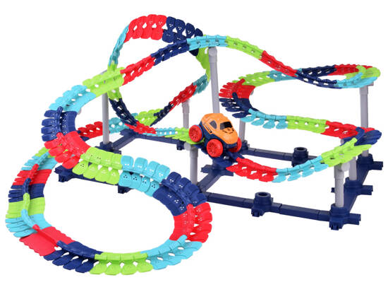 Long flexible car track + car 291 elements ZA4768