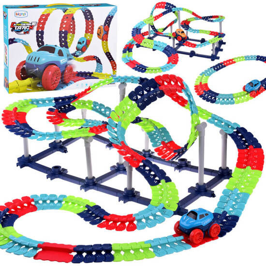 Long flexible car track + car 291 elements ZA4768