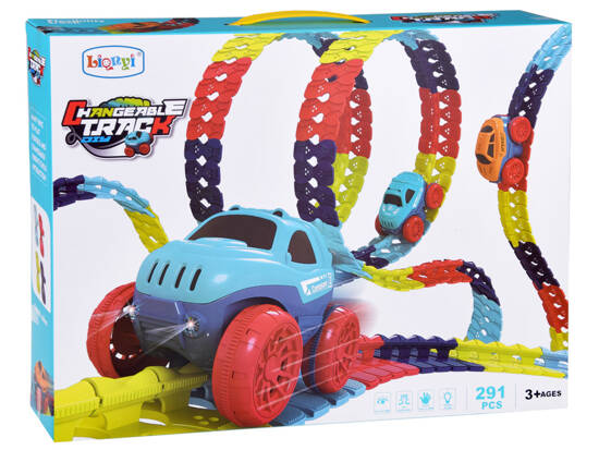 Long flexible car track + car 291 elements ZA4768