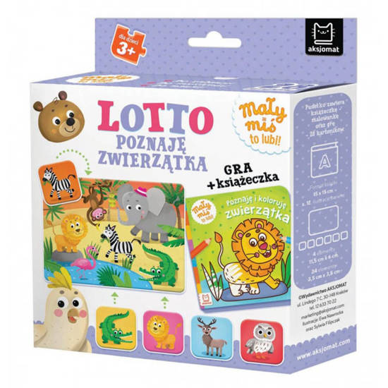 Lotto.I'm getting to know animals.The little bear likes it!3+ KS0801