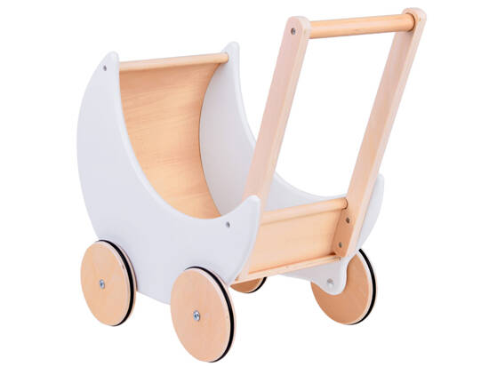 Lovely Wooden Doll Pram Pusher for Kids ZA5484