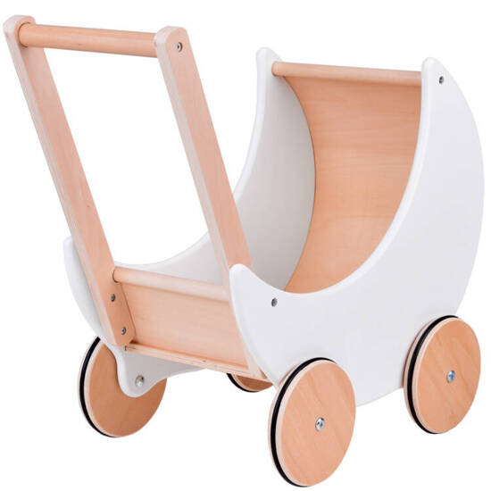 Lovely Wooden Doll Pram Pusher for Kids ZA5484