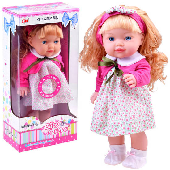Lovely soft doll with hair speaks crows ZA2407