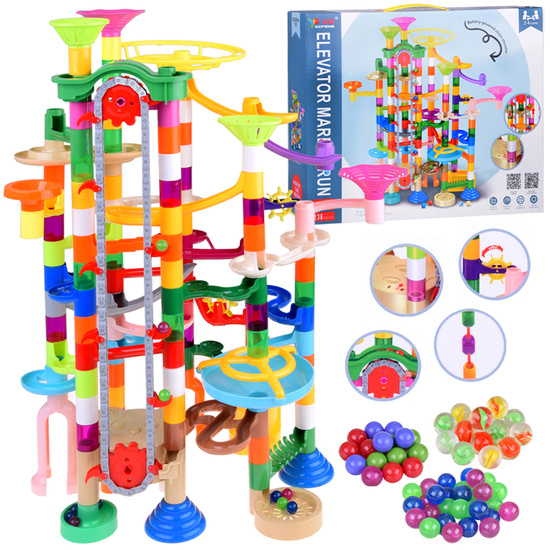 MARBLE Colorful ball track, battery-powered, 236 pieces ZA5360