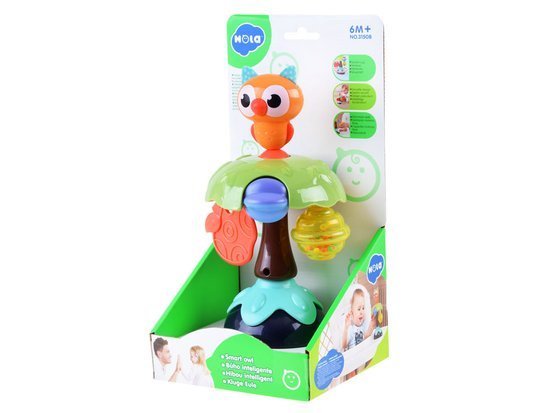 Magic rattle on the suction cup OWL ZA3085