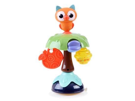 Magic rattle on the suction cup OWL ZA3085