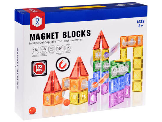 Magnetic blocks 123-pieces ball track ZA4719