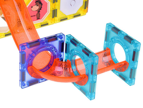 Magnetic blocks, 49 pieces. Illuminated blocks for children ZA5250