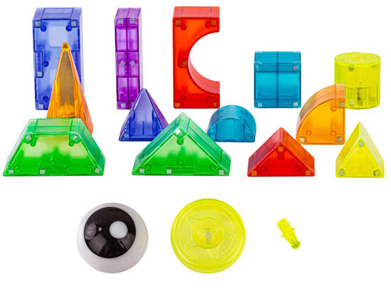 Magnetic blocks 64-pieces Illuminated magnetic blocks ZA5240