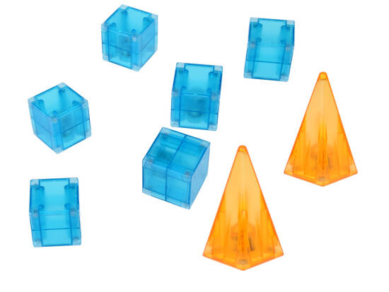 Magnetic blocks 64-pieces Illuminated magnetic blocks ZA5240