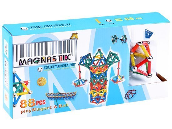 Magnetic blocks Magnastix 88 elements ZA0581