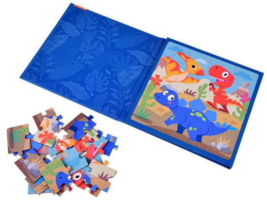 Magnetic puzzle book Dinosaurs 40 elements ZA4268