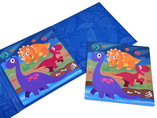 Magnetic puzzle book Dinosaurs 40 elements ZA4268