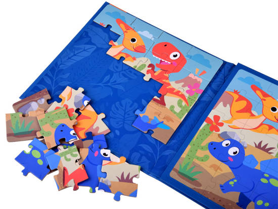 Magnetic puzzle book Dinosaurs 40 elements ZA4268