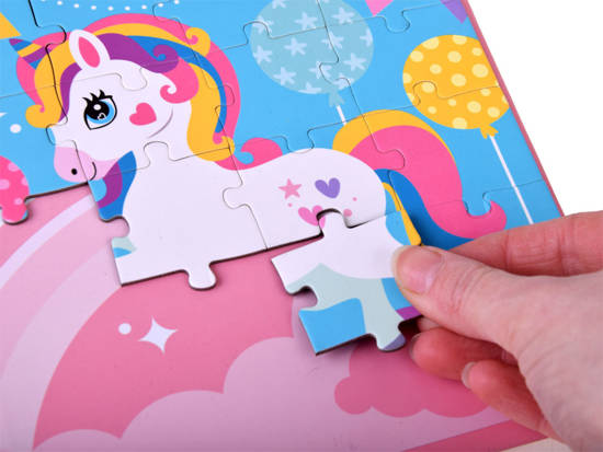 Magnetic puzzle book Unicorn 40 elements ZA4269