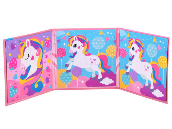 Magnetic puzzle book Unicorn 40 elements ZA4269