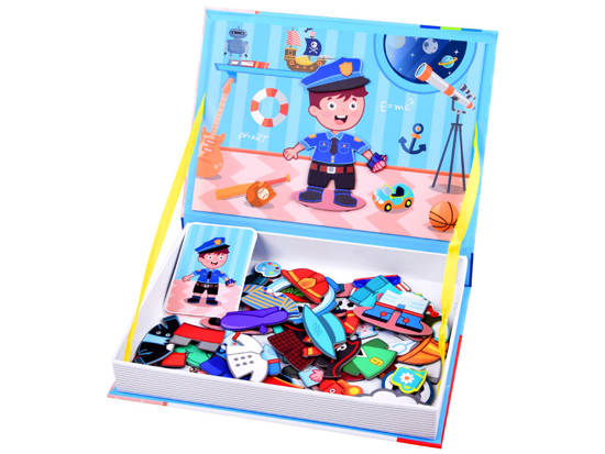 Magnetic puzzle book boys 59 pieces ZA3765