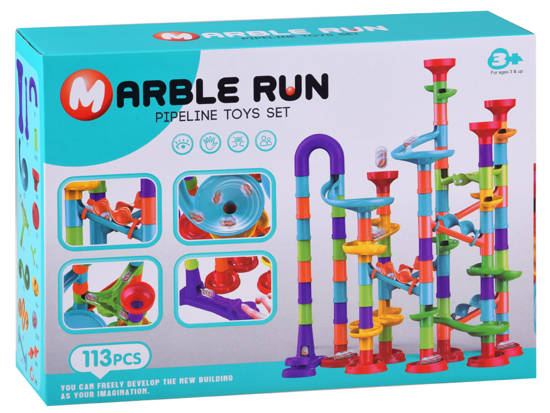 Marble Colorful Track for balls 113 el. ZA4378