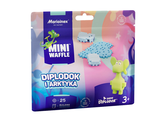 Marioinex Diplodocus Dragon and Arctic Mini waffle 25 pcs + figure ZA5497