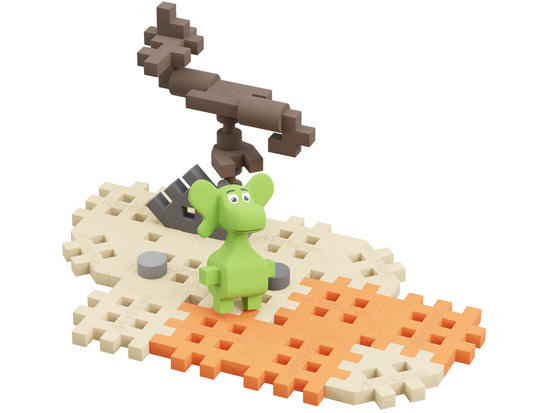 Marioinex Diplodocus Dragon and Desert 25pcs Mini waffle figurine ZA5496