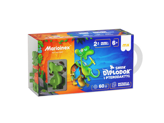 Marioinex Diplodocus and Pterodactyl mini wafer blocks 60 pcs + figure ZA5499