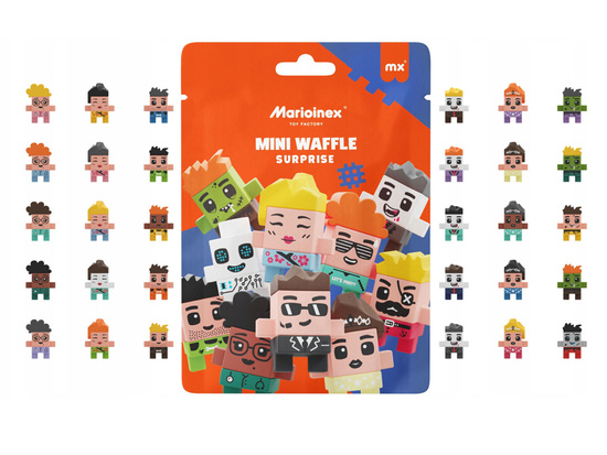 Marioinex Klocki Mini Waffle Surprise 2in1 sachet figurine blocks ZA5040