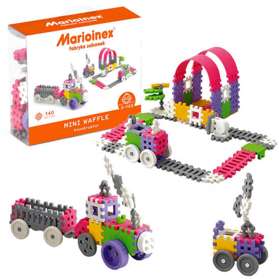 Marioinex Klocki Waffle Mini constructor 140 pieces for girls ZA5397