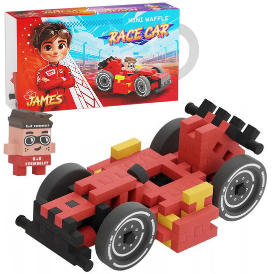 Marioinex Mini Waffle Red Car 50 pcs + Figure ZA5523