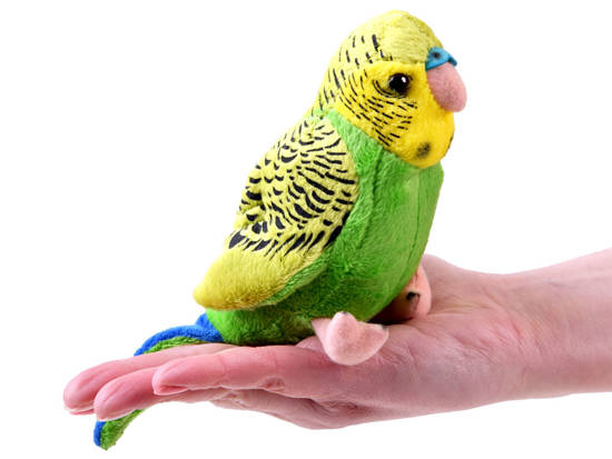 Mascot Green Budgerigar 13cm 13847