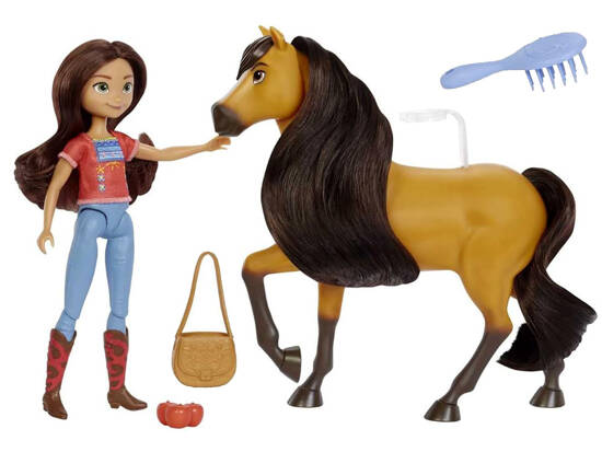 Mattel Doll + horse Mustang Spirit of freedom Spirit Doll on a horse ZA4924