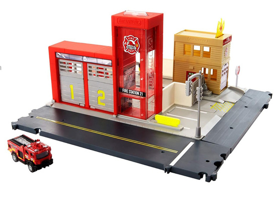 Mattel Matchbox Fire Department Set + Fire Truck ZA5526