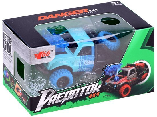 Metal Car Predator 4x4 stunt driving Light + sound ZA3581