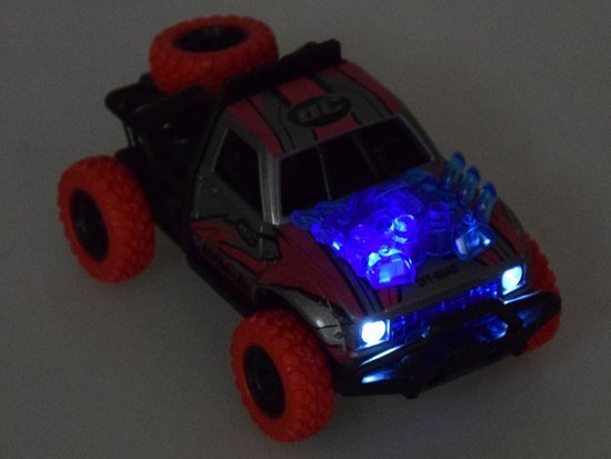 Metal Car Predator 4x4 stunt driving Light + sound ZA3581