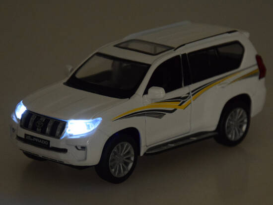 Metal car model TOYOTA LAND CRUISER PRADO light sound SUV ZA5056