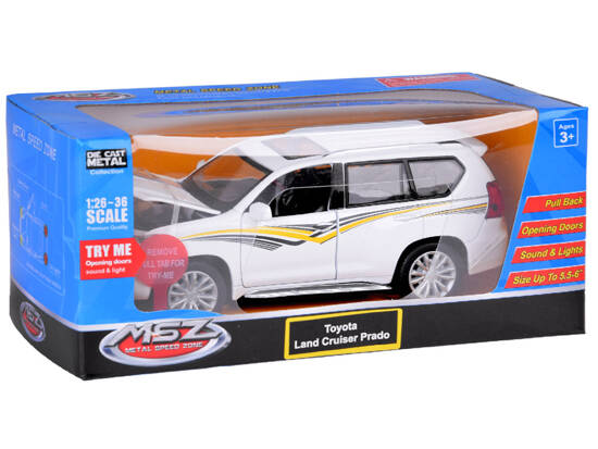 Metal car model TOYOTA LAND CRUISER PRADO light sound SUV ZA5056