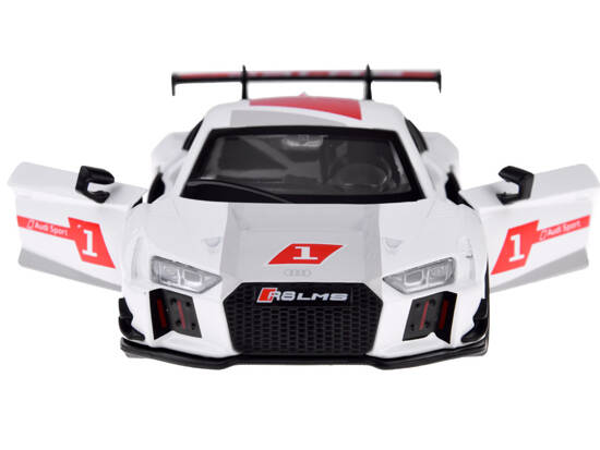 Metal car sports model Audi R8 LMS scale 1:32 sounds lights ZA4609