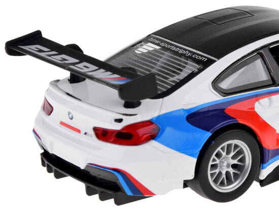 Metal car sports model BMW M6 GT3 scale 1:32 light sound ZA4613